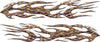 barbwire flames decals kit for cars